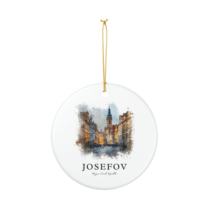 Josefov Prague Czech Republic Ornament: Unique Josefov Prague Souvenir, Josefov Prague Czech Republic Xmas Decor, and Authentic Josefov Prague Gift