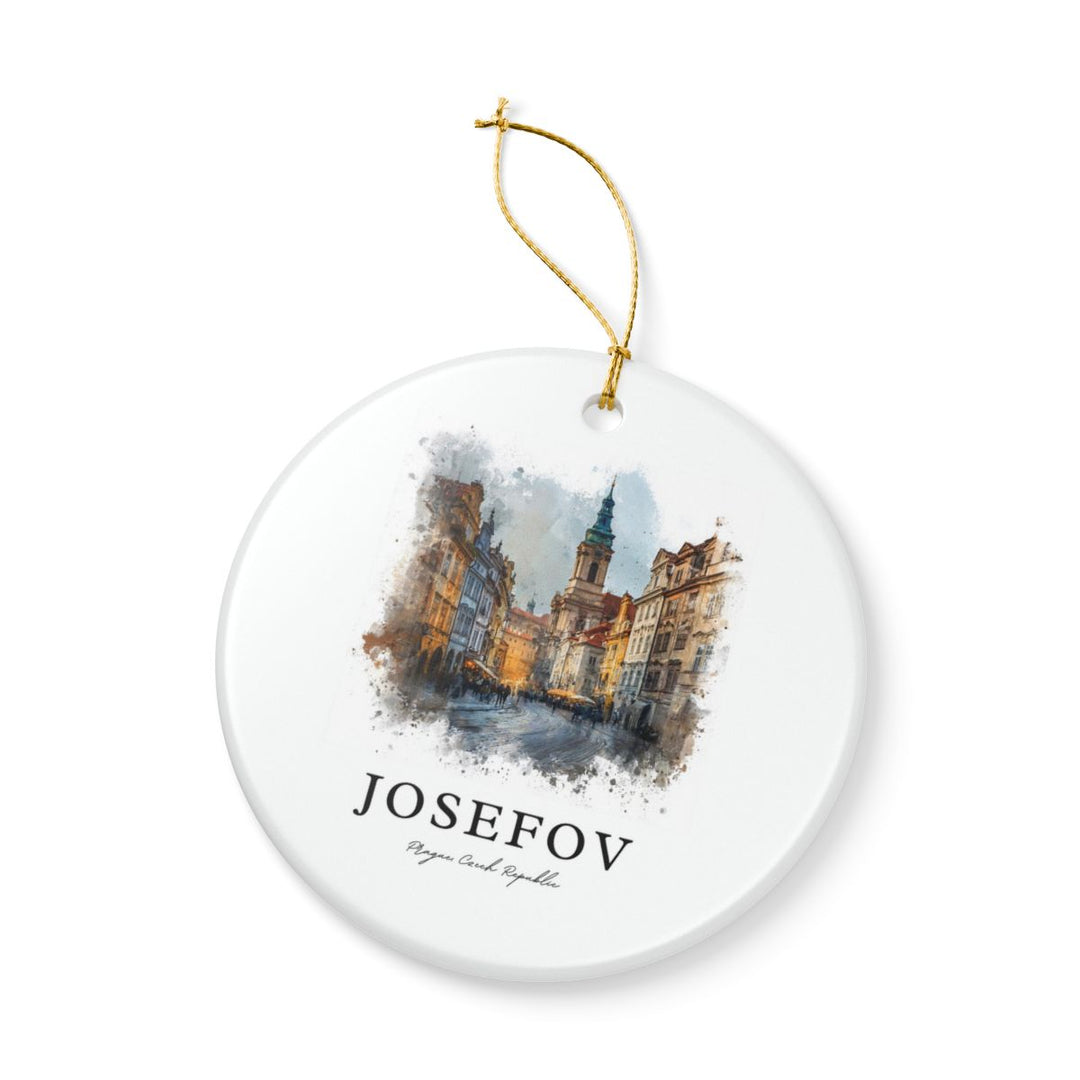 Josefov Prague Czech Republic Ornament: Unique Josefov Prague Souvenir, Josefov Prague Czech Republic Xmas Decor, and Authentic Josefov Prague Gift