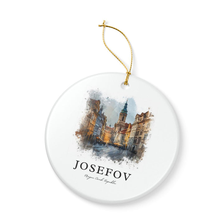 Josefov Prague Czech Republic Ornament: Unique Josefov Prague Souvenir, Josefov Prague Czech Republic Xmas Decor, and Authentic Josefov Prague Gift