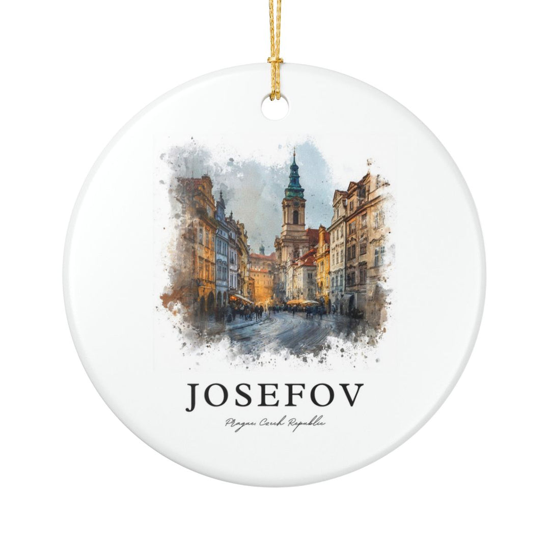 Josefov Prague Czech Republic Ornament: Unique Josefov Prague Souvenir, Josefov Prague Czech Republic Xmas Decor, and Authentic Josefov Prague Gift