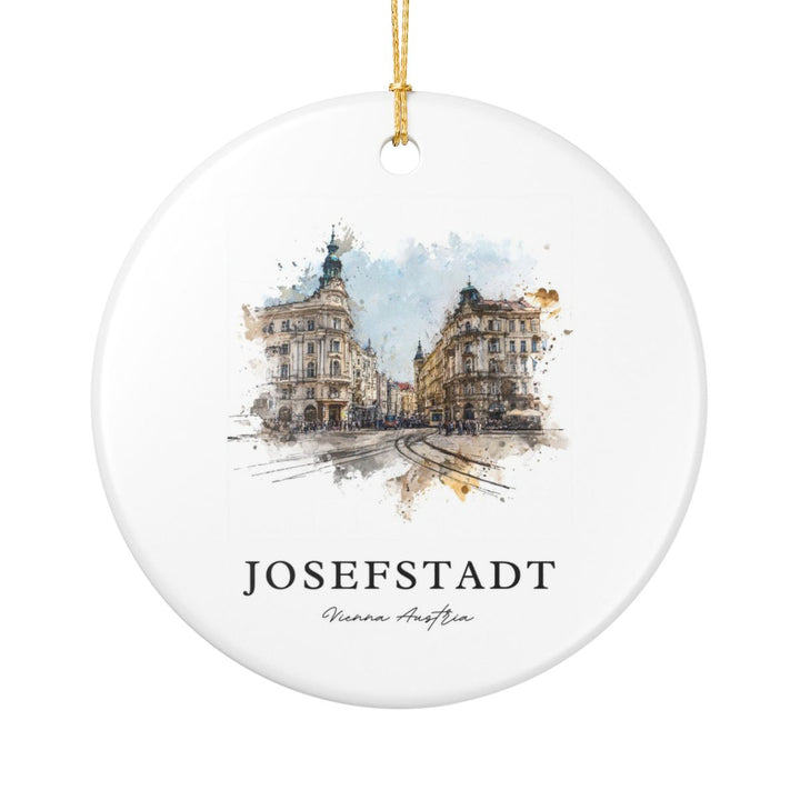 Josefstadt Vienna Austria Ornament: Unique Josefstadt Vienna Souvenir, Josefstadt Vienna Austria Xmas Decor, and Authentic Josefstadt Vienna Gift