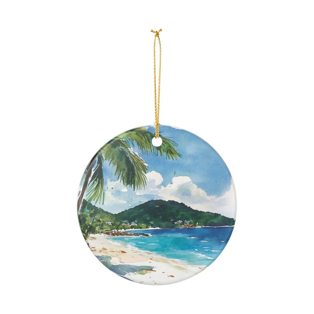 Jost Van Dyke British Virgin Islands Ornament: Unique Jost Van Dyke Souvenir, Jost Van Dyke British Virgin Islands Xmas Decor, and Authentic Jost Van Dyke Gift