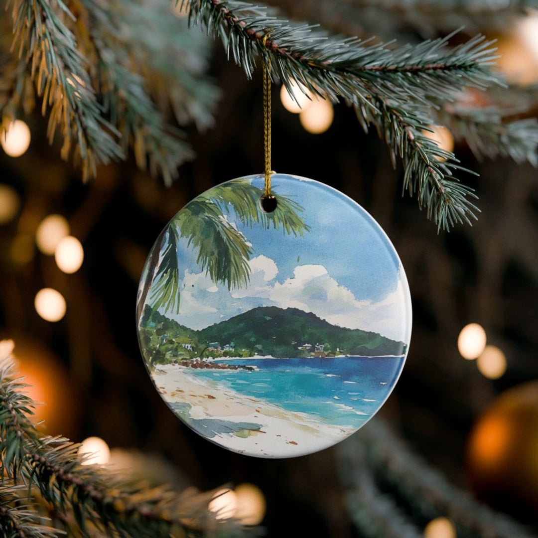 Jost Van Dyke British Virgin Islands Ornament: Unique Jost Van Dyke Souvenir, Jost Van Dyke British Virgin Islands Xmas Decor, and Authentic Jost Van Dyke Gift