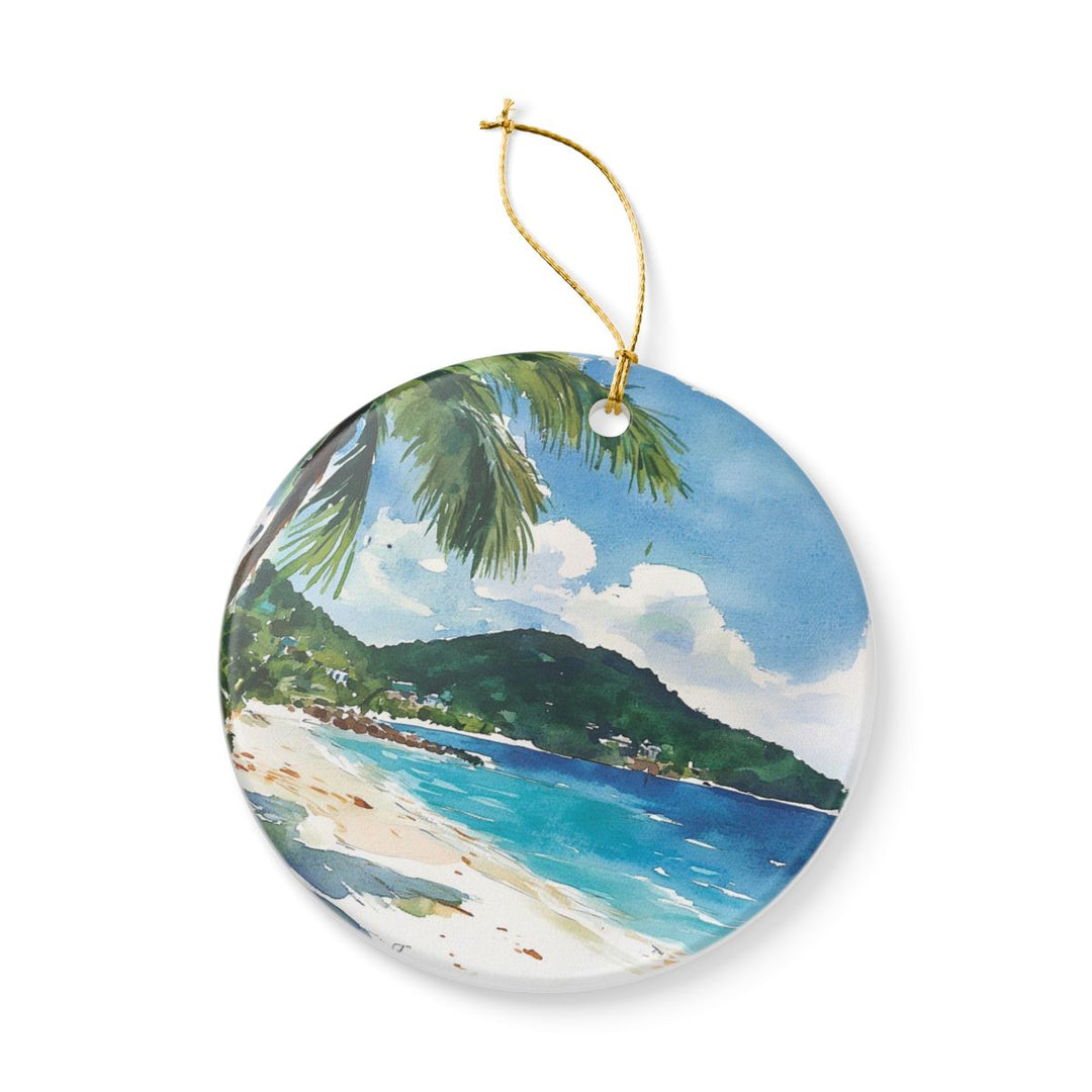 Jost Van Dyke British Virgin Islands Ornament: Unique Jost Van Dyke Souvenir, Jost Van Dyke British Virgin Islands Xmas Decor, and Authentic Jost Van Dyke Gift