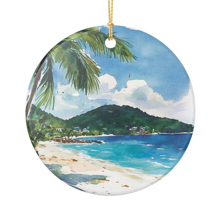 Jost Van Dyke British Virgin Islands Ornament: Unique Jost Van Dyke Souvenir, Jost Van Dyke British Virgin Islands Xmas Decor, and Authentic Jost Van Dyke Gift
