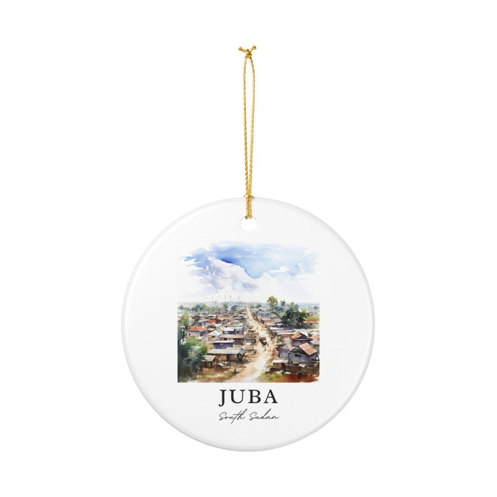 Juba South Sudan Ornament: Unique Juba South Sudan Souvenir, Juba South Sudan Xmas Decor, and Authentic Juba South Sudan Gift