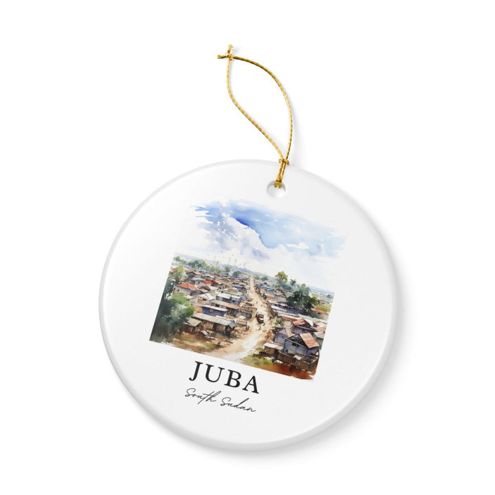 Juba South Sudan Ornament: Unique Juba South Sudan Souvenir, Juba South Sudan Xmas Decor, and Authentic Juba South Sudan Gift