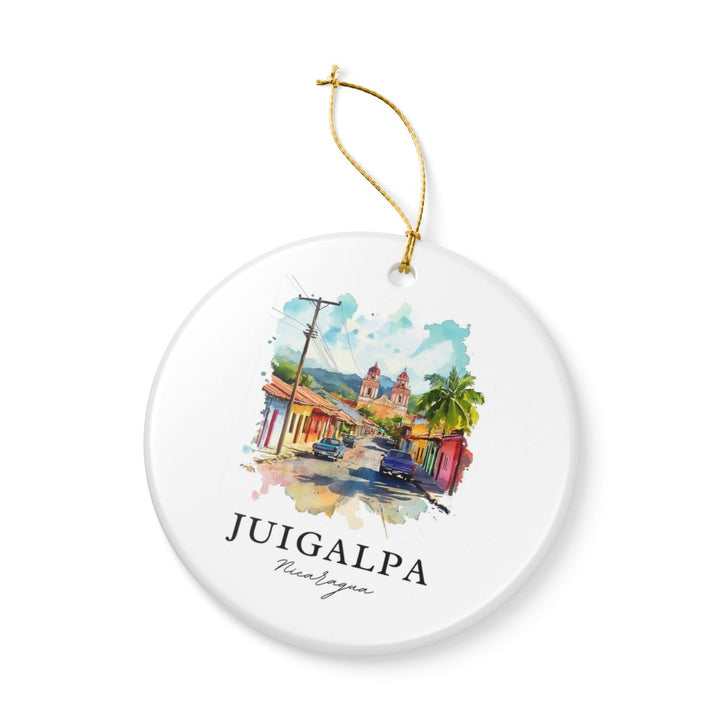 Juigalpa Nicaragua Ornament: Unique Juigalpa Nicaragua Souvenir, Juigalpa Nicaragua Xmas Decor, and Authentic Juigalpa Nicaragua Gift