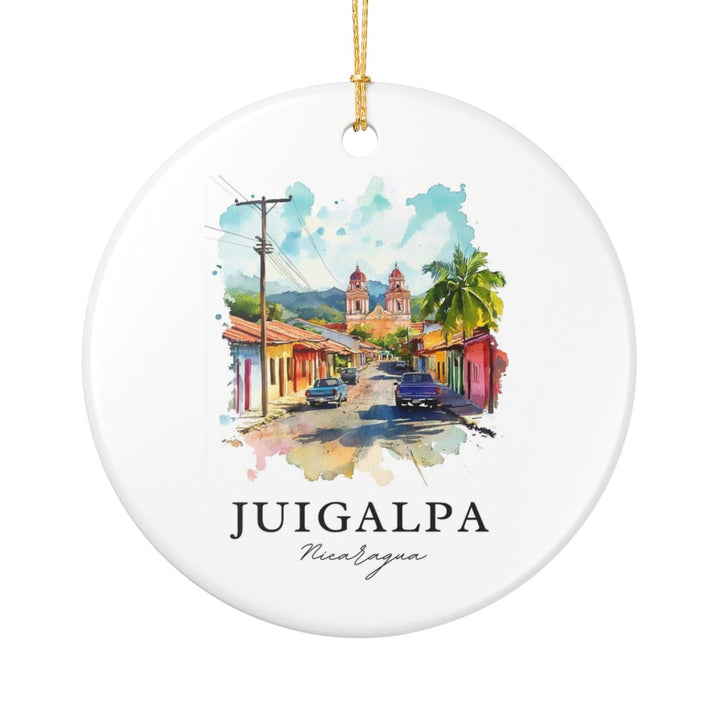 Juigalpa Nicaragua Ornament: Unique Juigalpa Nicaragua Souvenir, Juigalpa Nicaragua Xmas Decor, and Authentic Juigalpa Nicaragua Gift