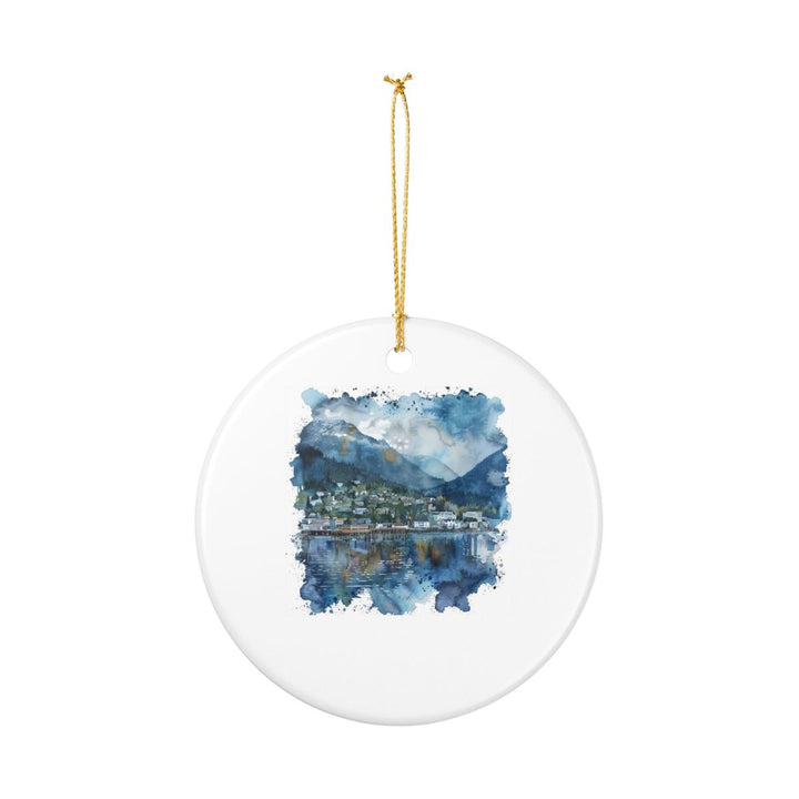 Juneau Alaska Ornament: Unique Juneau Souvenir, Juneau Alaska Xmas Decor, and Authentic Juneau Gift
