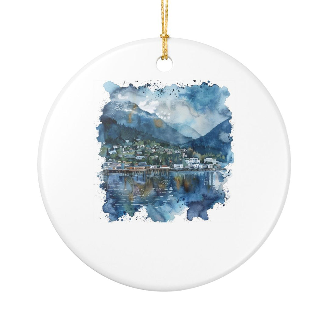 Juneau Alaska Ornament: Unique Juneau Souvenir, Juneau Alaska Xmas Decor, and Authentic Juneau Gift