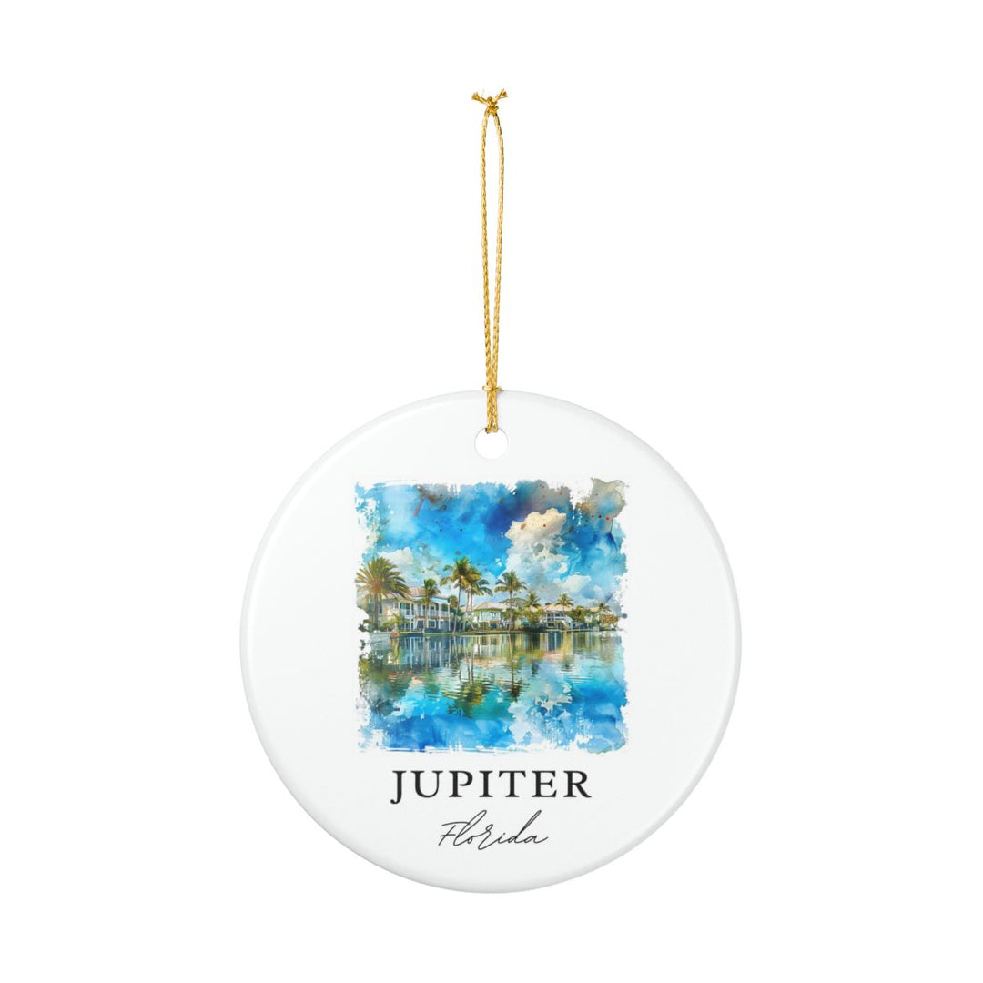 Jupiter Florida Ornament: Unique Jupiter Florida Souvenir, Jupiter Florida Xmas Decor, and Authentic Jupiter Florida Gift