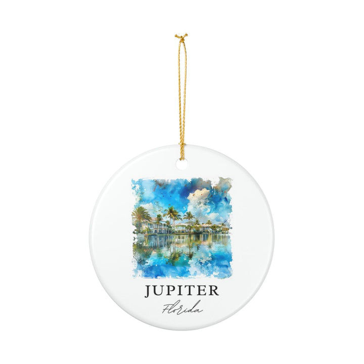 Jupiter Florida Ornament: Unique Jupiter Florida Souvenir, Jupiter Florida Xmas Decor, and Authentic Jupiter Florida Gift
