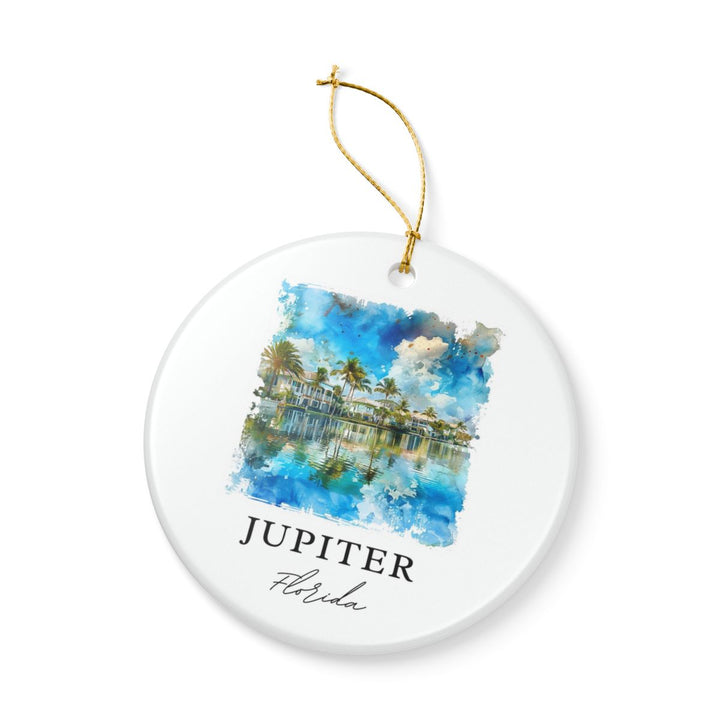 Jupiter Florida Ornament: Unique Jupiter Florida Souvenir, Jupiter Florida Xmas Decor, and Authentic Jupiter Florida Gift