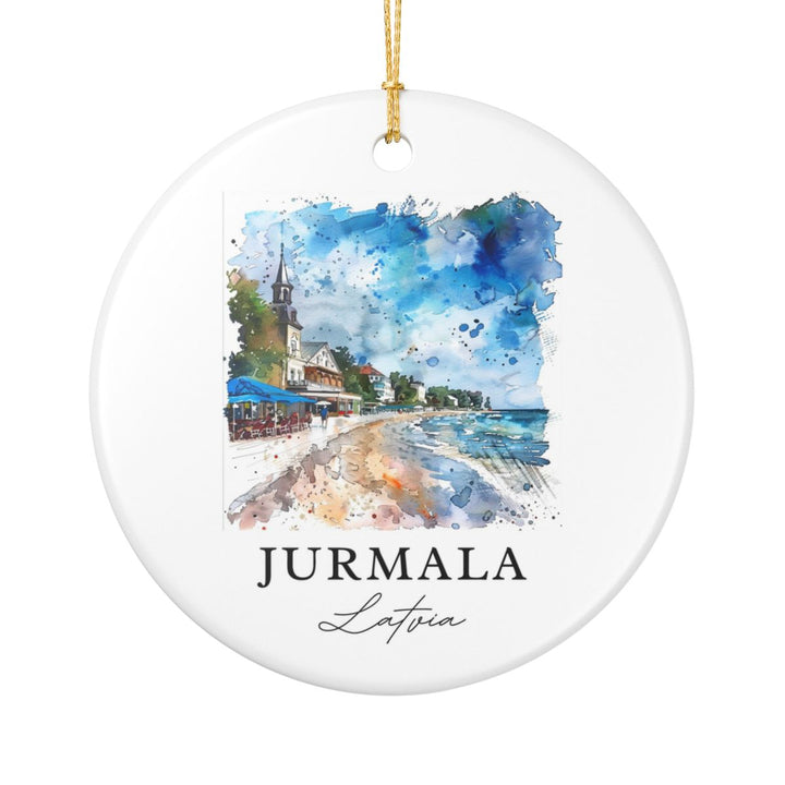 Jurmala Latvia Ornament: Unique Jurmala Souvenir, Jurmala Latvia Xmas Decor, and Authentic Jurmala Gift