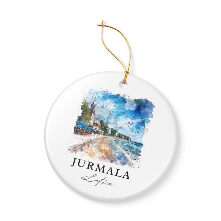 Jurmala Latvia Ornament: Unique Jurmala Souvenir, Jurmala Latvia Xmas Decor, and Authentic Jurmala Gift