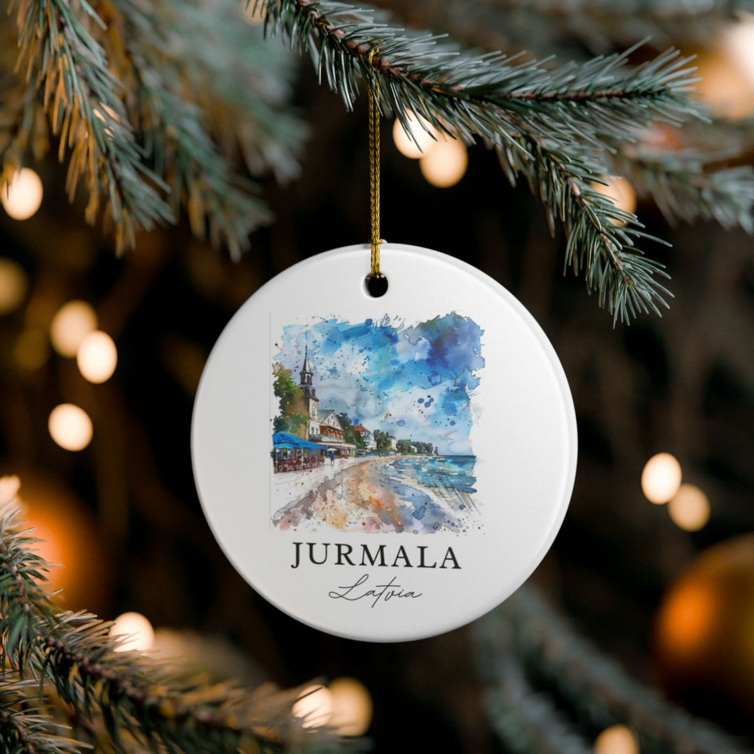 Jurmala Latvia Ornament: Unique Jurmala Souvenir, Jurmala Latvia Xmas Decor, and Authentic Jurmala Gift