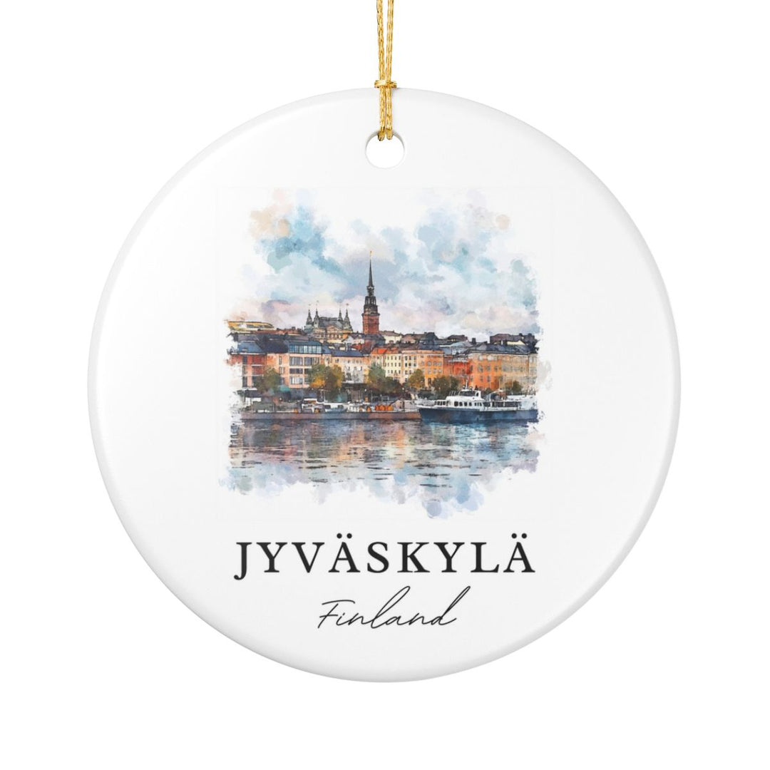 Jyväskylä Finland Ornament: Unique Jyväskylä Souvenir, Jyväskylä Finland Xmas Decor, and Authentic Jyväskylä Gift