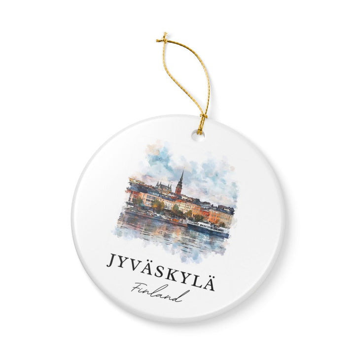 Jyväskylä Finland Ornament: Unique Jyväskylä Souvenir, Jyväskylä Finland Xmas Decor, and Authentic Jyväskylä Gift
