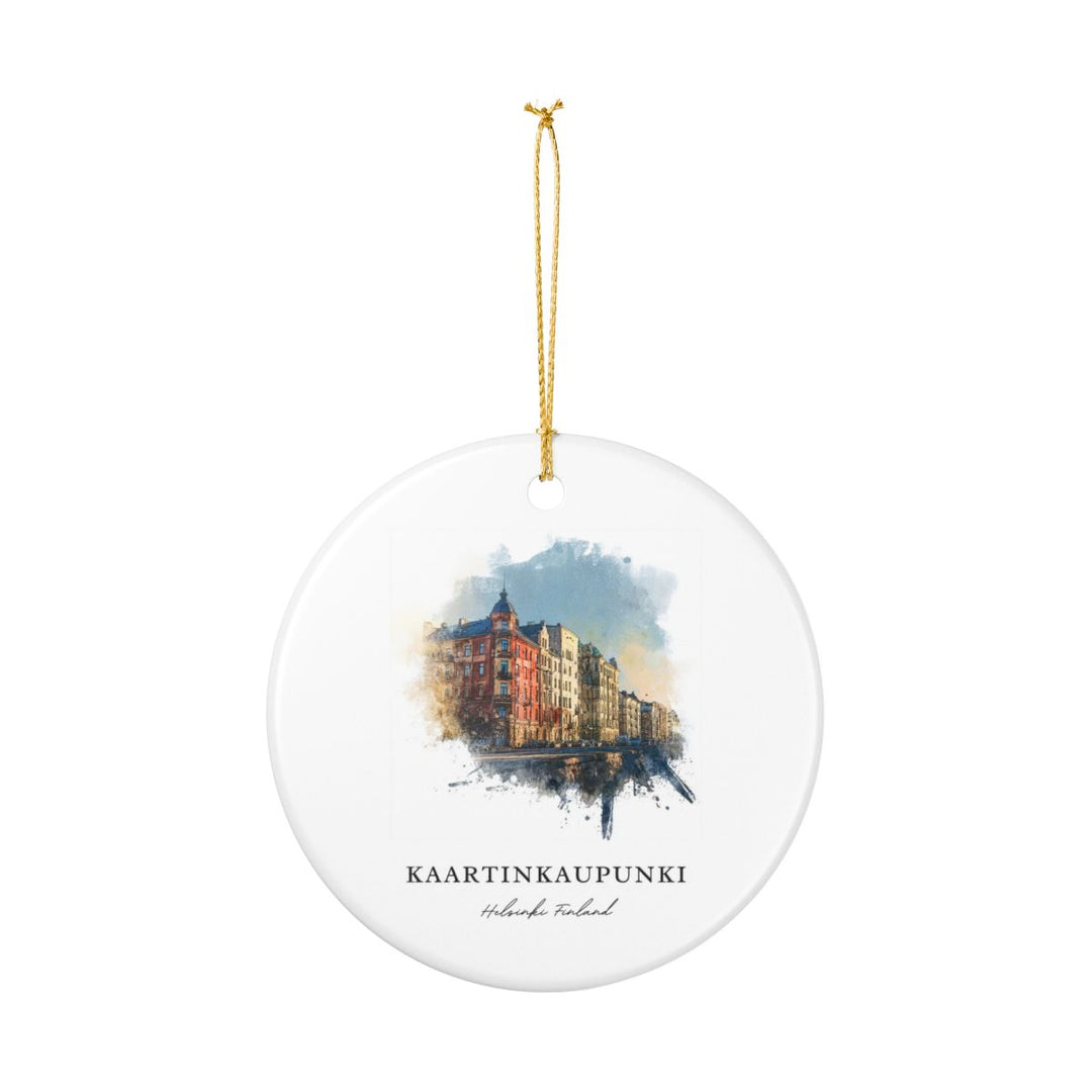 Kaartinkaupunki Helsinki Finland Ornament: Unique Kaartinkaupunki Helsinki Souvenir, Kaartinkaupunki Helsinki Finland Xmas Decor, and Authentic Kaartinkaupunki Helsinki Gift