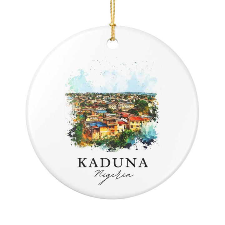 Kaduna Nigeria Ornament: Unique Kaduna Souvenir, Kaduna Nigeria Xmas Decor, and Authentic Kaduna Gift