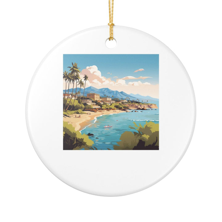 Kailua-kona Hawaii Ornament: Unique Kailua-kona Souvenir, Kailua-kona Hawaii Xmas Decor, and Authentic Kailua-kona Gift