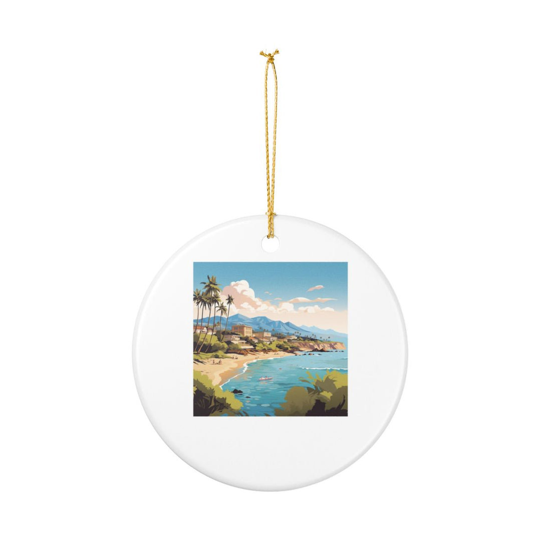 Kailua-kona Hawaii Ornament: Unique Kailua-kona Souvenir, Kailua-kona Hawaii Xmas Decor, and Authentic Kailua-kona Gift