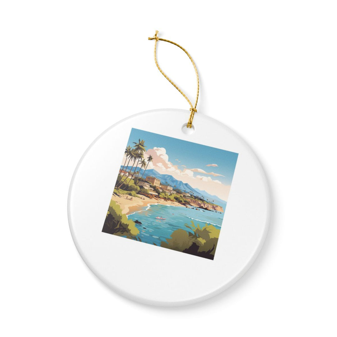 Kailua-kona Hawaii Ornament: Unique Kailua-kona Souvenir, Kailua-kona Hawaii Xmas Decor, and Authentic Kailua-kona Gift