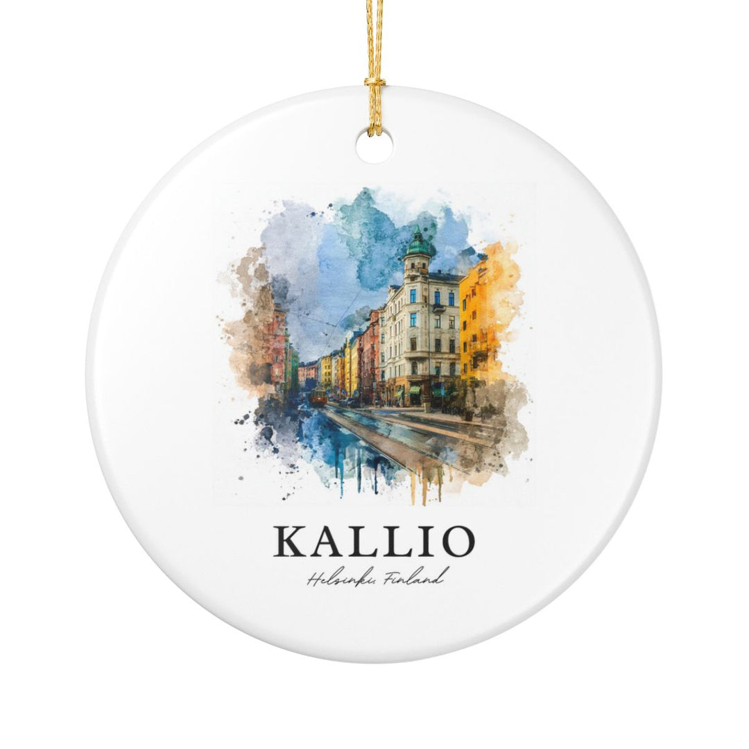 Kallio Finland Ornament: Unique Kallio Souvenir, Kallio Finland Xmas Decor, and Authentic Kallio Gift
