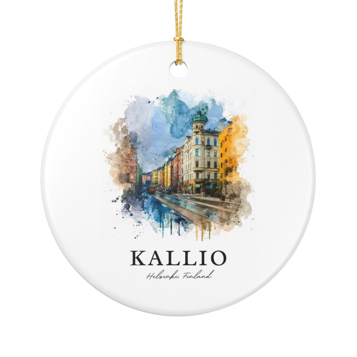 Kallio Finland Ornament: Unique Kallio Souvenir, Kallio Finland Xmas Decor, and Authentic Kallio Gift