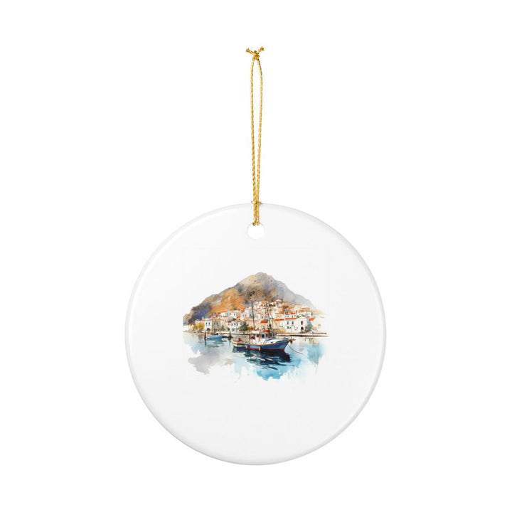 Kalymnos Greece Ornament: Unique Kalymnos Greece Souvenir, Kalymnos Greece Xmas Decor, and Authentic Kalymnos Greece Gift