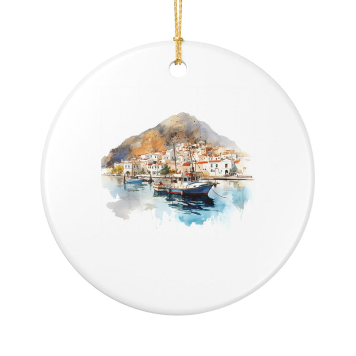 Kalymnos Greece Ornament: Unique Kalymnos Greece Souvenir, Kalymnos Greece Xmas Decor, and Authentic Kalymnos Greece Gift