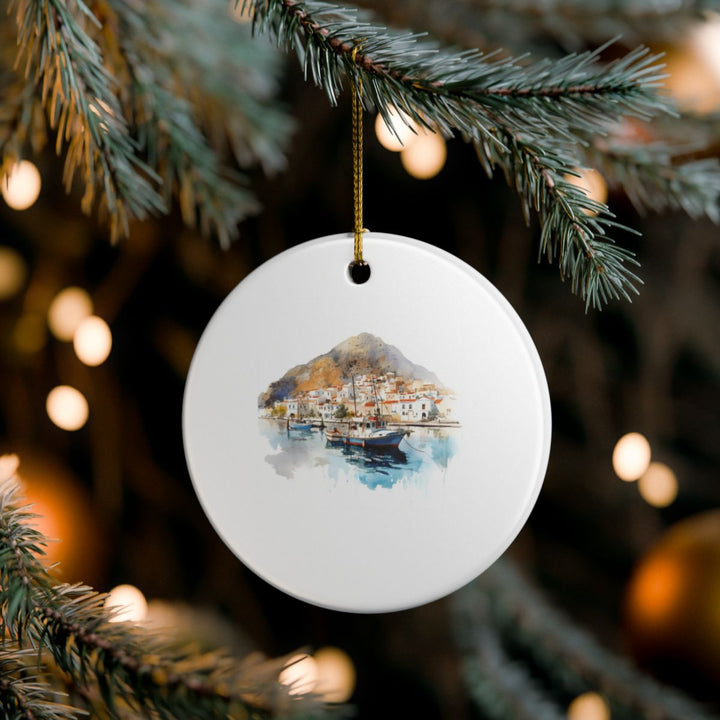 Kalymnos Greece Ornament: Unique Kalymnos Greece Souvenir, Kalymnos Greece Xmas Decor, and Authentic Kalymnos Greece Gift