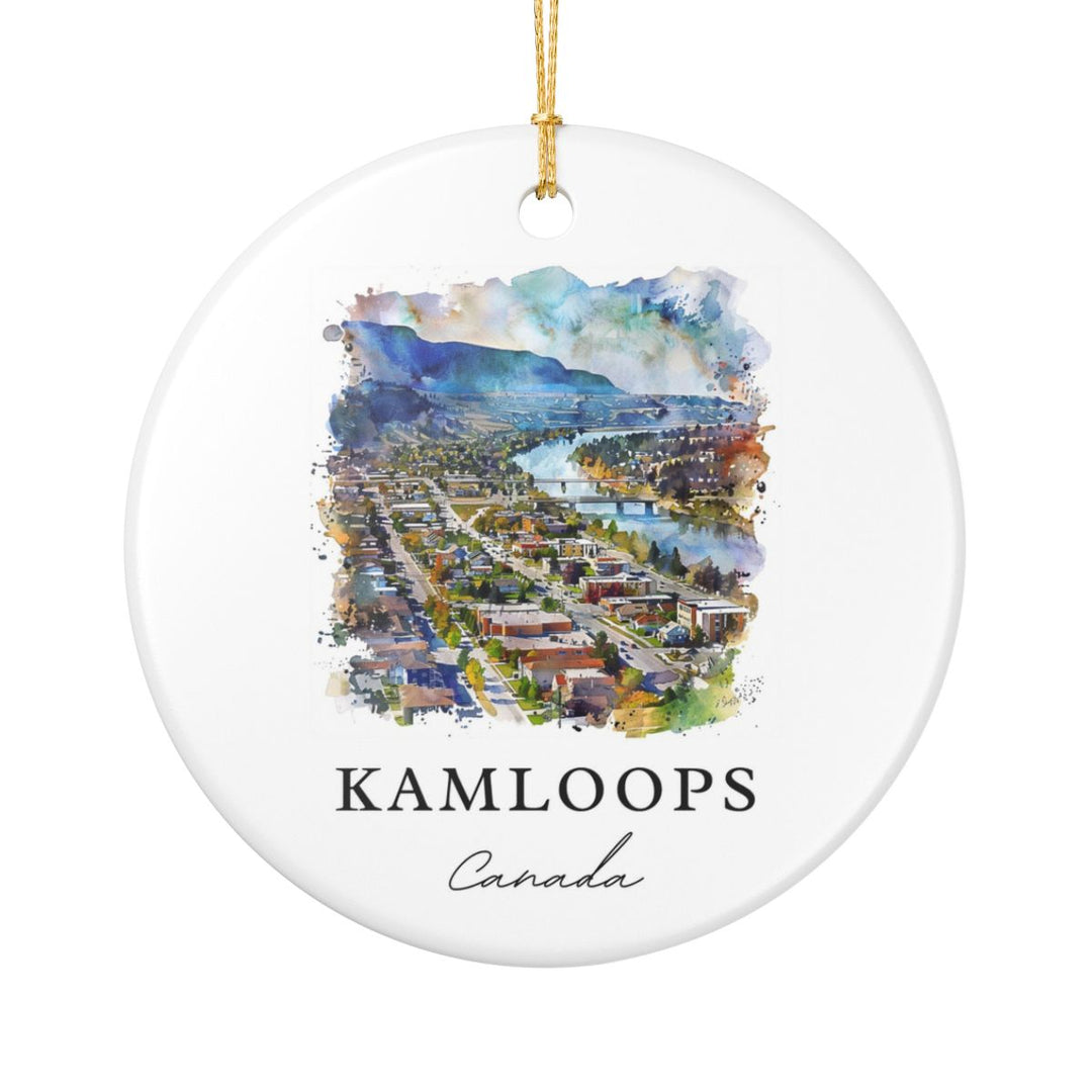 Kamloops Canada Ornament: Unique Kamloops Souvenir, Kamloops Canada Xmas Decor, and Authentic Kamloops Gift