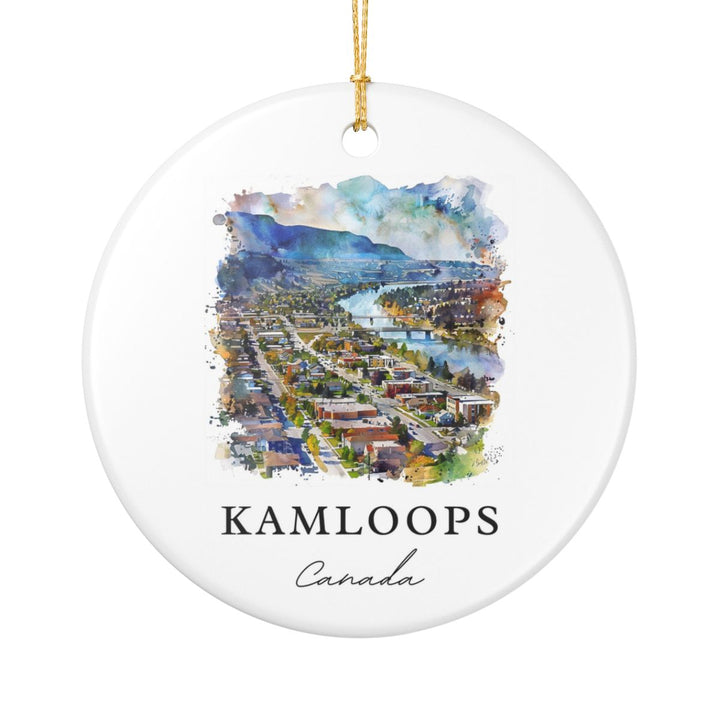 Kamloops Canada Ornament: Unique Kamloops Souvenir, Kamloops Canada Xmas Decor, and Authentic Kamloops Gift