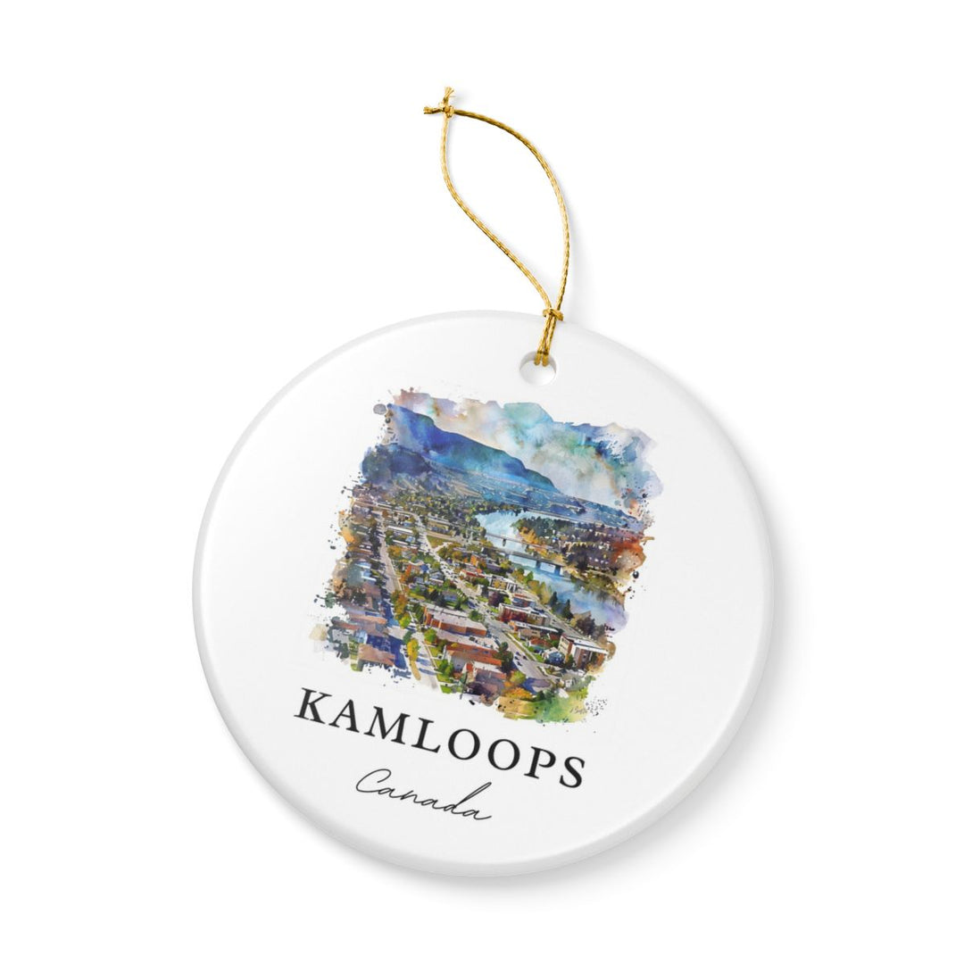 Kamloops Canada Ornament: Unique Kamloops Souvenir, Kamloops Canada Xmas Decor, and Authentic Kamloops Gift