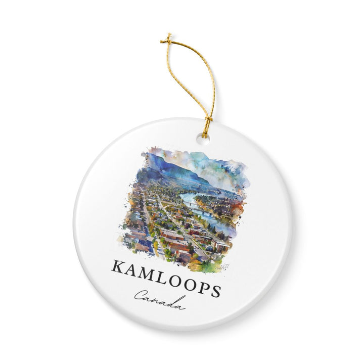 Kamloops Canada Ornament: Unique Kamloops Souvenir, Kamloops Canada Xmas Decor, and Authentic Kamloops Gift