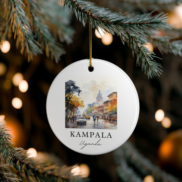 Kampala Uganda Ornament: Unique Kampala Souvenir, Kampala Uganda Xmas Decor, and Authentic Kampala Gift