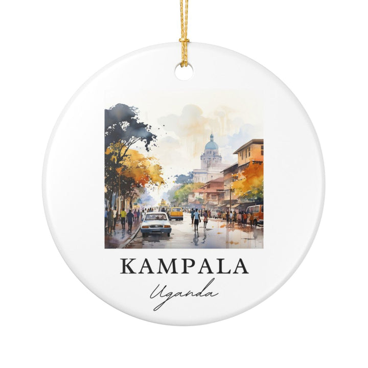 Kampala Uganda Ornament: Unique Kampala Souvenir, Kampala Uganda Xmas Decor, and Authentic Kampala Gift