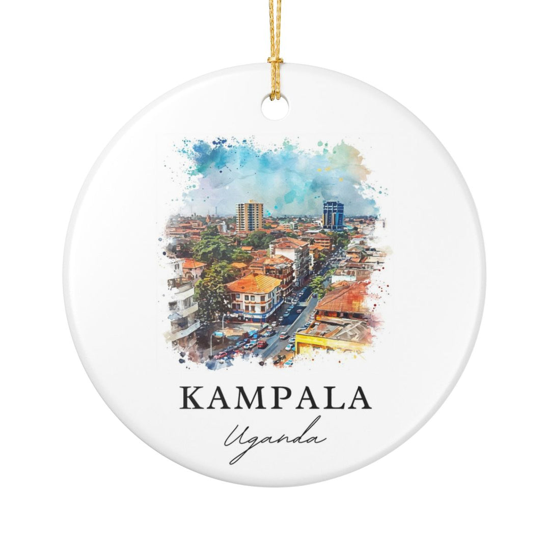 Kampala Uganda Ornament: Unique Kampala Souvenir, Kampala Uganda Xmas Decor, and Authentic Kampala Gift
