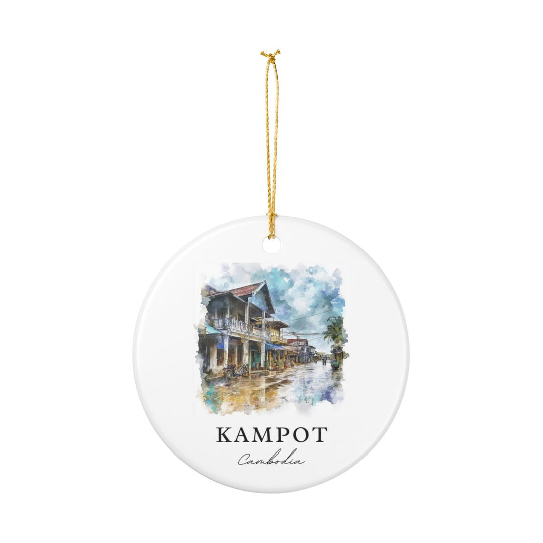 Kampot Cambodia Ornament: Unique Kampot Souvenir, Kampot Cambodia Xmas Decor, and Authentic Kampot Gift