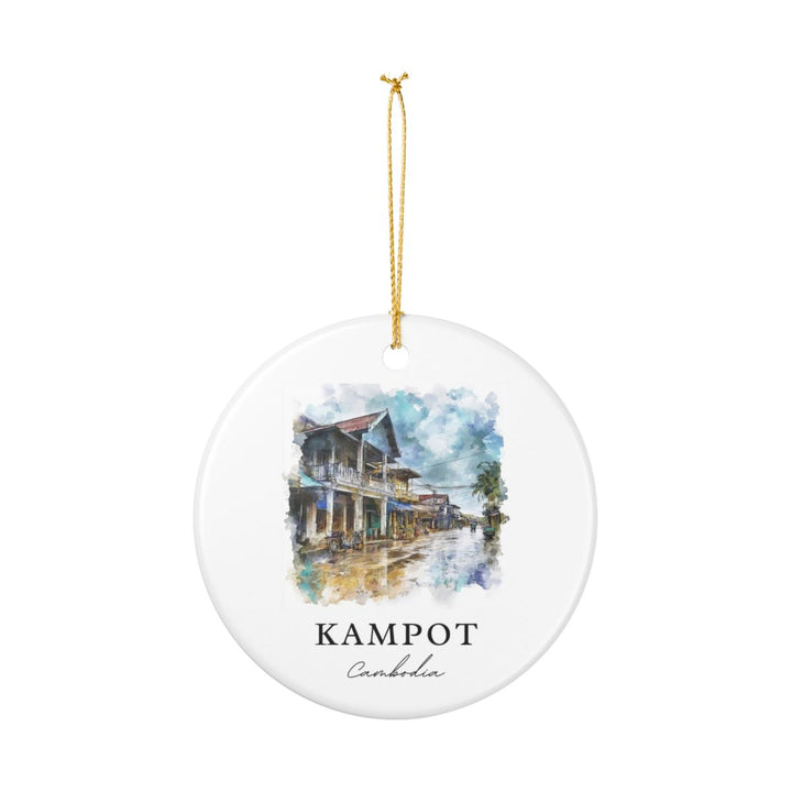 Kampot Cambodia Ornament: Unique Kampot Souvenir, Kampot Cambodia Xmas Decor, and Authentic Kampot Gift