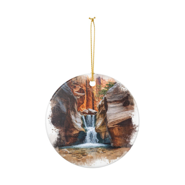 Kanarra Falls Utah USA Ornament: Unique Kanarra Falls Souvenir, Kanarra Falls Utah Xmas Decor, and Authentic Kanarra Falls Gift
