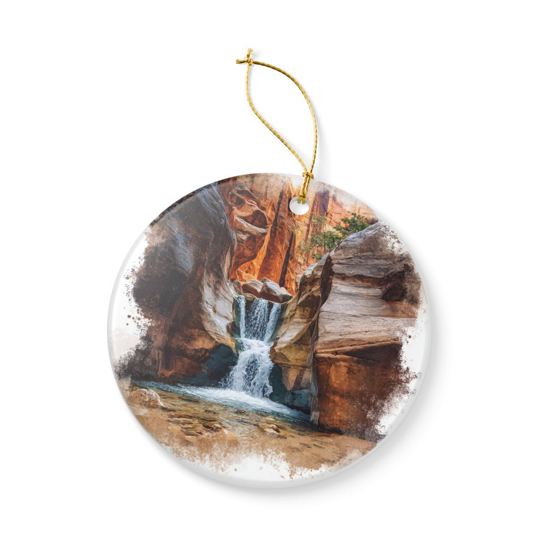 Kanarra Falls Utah USA Ornament: Unique Kanarra Falls Souvenir, Kanarra Falls Utah Xmas Decor, and Authentic Kanarra Falls Gift