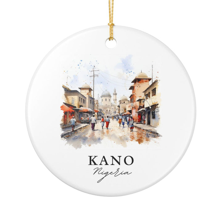 Kano Nigeria Ornament: Unique Kano Souvenir, Kano Nigeria Xmas Decor, and Authentic Kano Gift