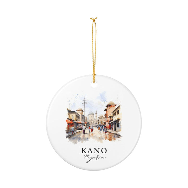 Kano Nigeria Ornament: Unique Kano Souvenir, Kano Nigeria Xmas Decor, and Authentic Kano Gift