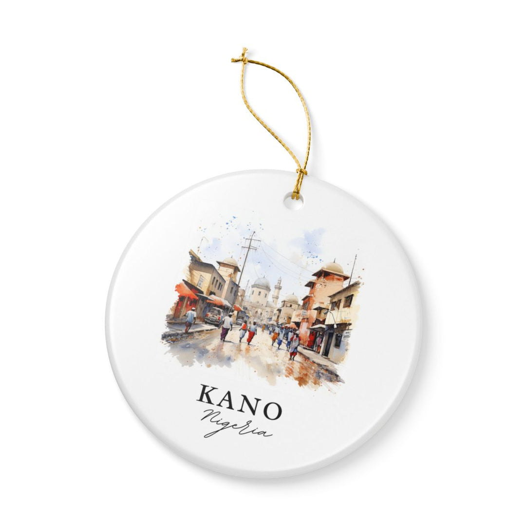 Kano Nigeria Ornament: Unique Kano Souvenir, Kano Nigeria Xmas Decor, and Authentic Kano Gift