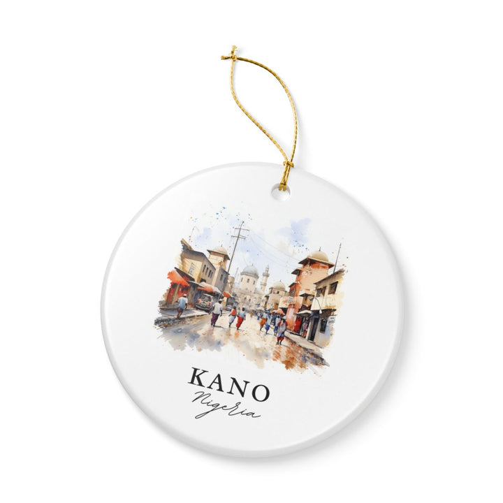 Kano Nigeria Ornament: Unique Kano Souvenir, Kano Nigeria Xmas Decor, and Authentic Kano Gift