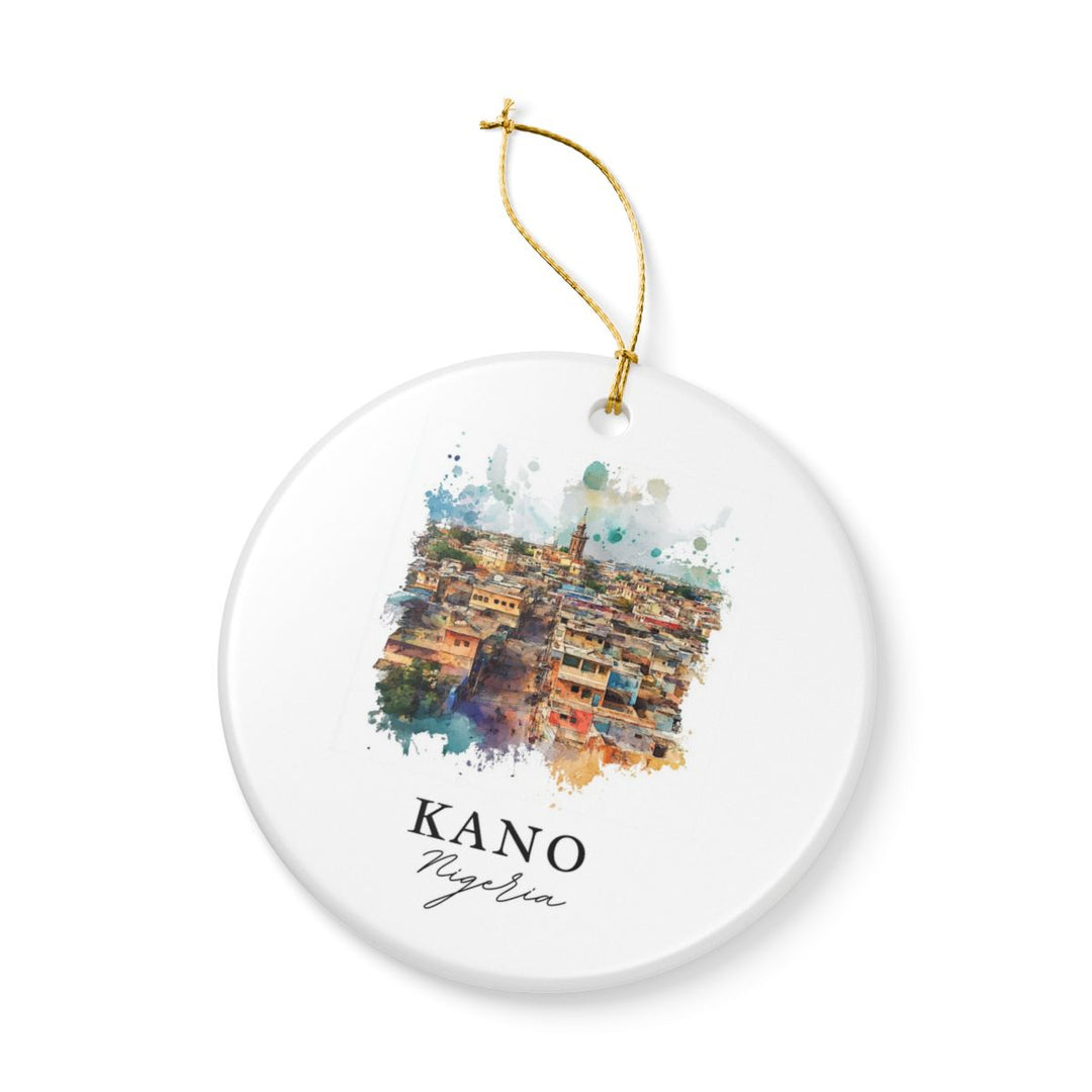 Kano Nigeria Ornament: Unique Kano Souvenir, Kano Nigeria Xmas Decor, and Authentic Kano Gift