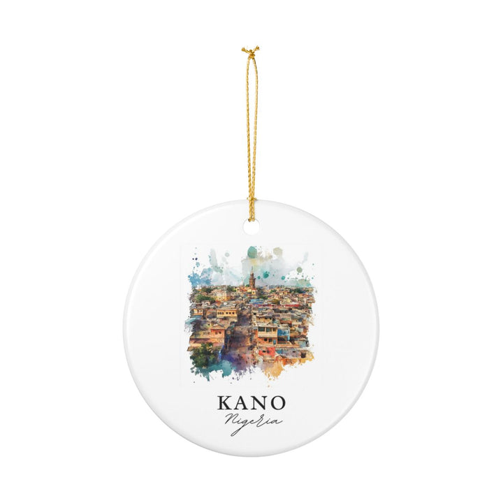 Kano Nigeria Ornament: Unique Kano Souvenir, Kano Nigeria Xmas Decor, and Authentic Kano Gift